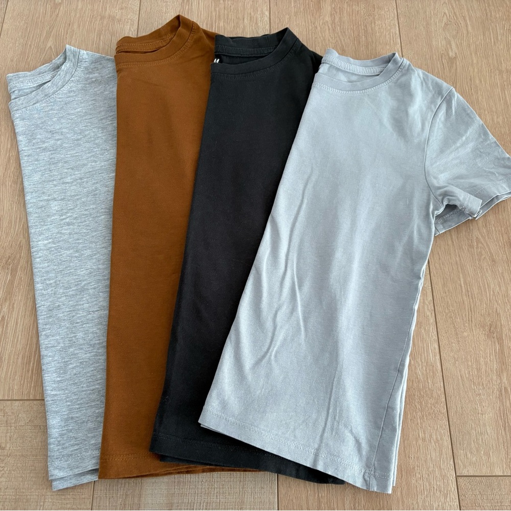 H&M Kids Short Sleeve Tees - Gray, Brown, Black
